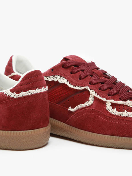 Sneakers Tb.490 Crochet Burgundy Uit Leder Alohas Rood women 10082303 ander zicht 3