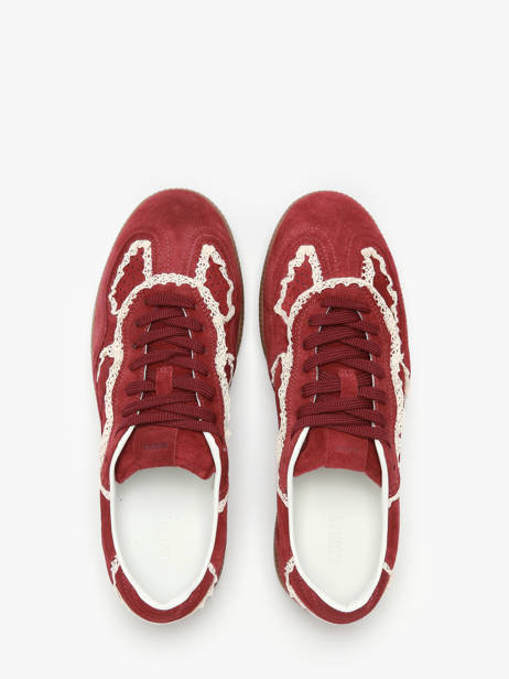 Sneakers Tb.490 Crochet Burgundy Uit Leder Alohas Rood women 10082303 ander zicht 4