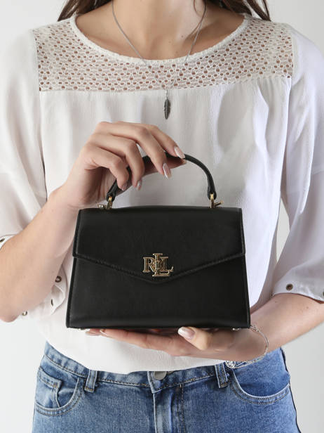 Handtassen Farrah Leder Lauren ralph lauren Zwart farrah 31968761 ander zicht 1
