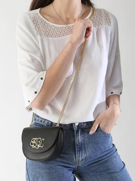 Cross Body Tas Anstey Leder Lauren ralph lauren Zwart anstey 31958978 ander zicht 1