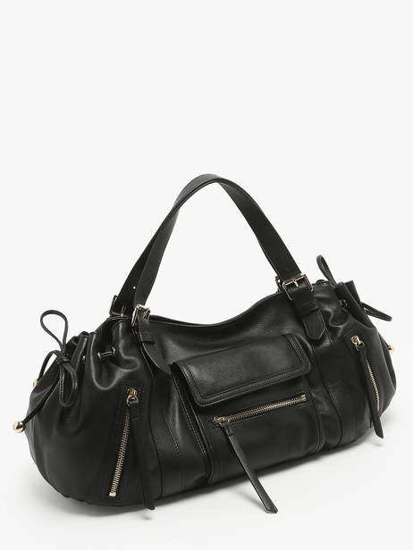 Schoudertas Icone Leder Gerard darel Zwart icone DBS30410 ander zicht 2