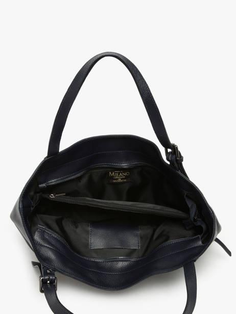 Handtas Caviar Leder Milano Blauw caviar CA24066 ander zicht 3