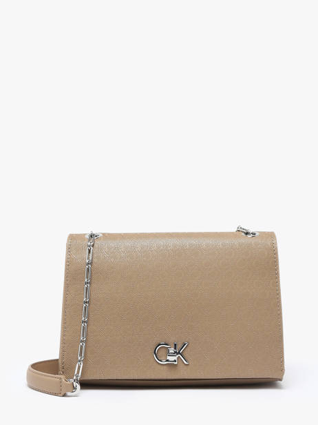Cross Body Tas Ck Medium Calvin klein jeans Beige ck medium K613138