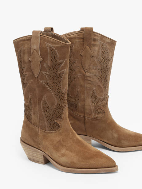 Santiago Laarzen Holly Uit Leder Alpe Bruin women 53551101 ander zicht 2