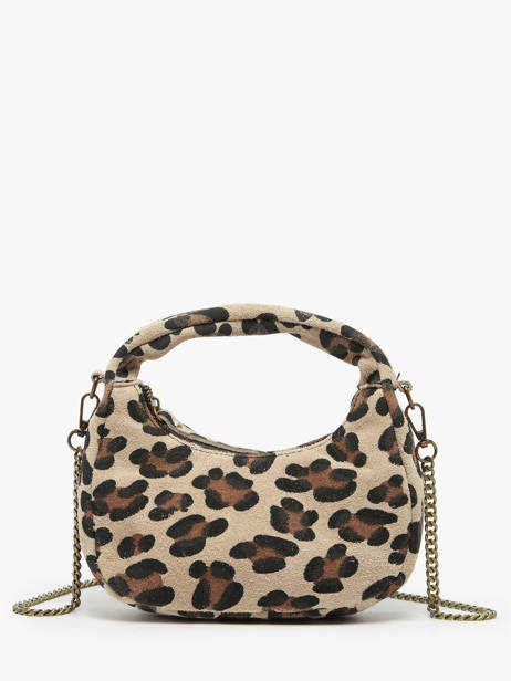 Cross Body Tas Velvet Leopardo Leder Milano Veelkleurig velvet leopardo VL24113