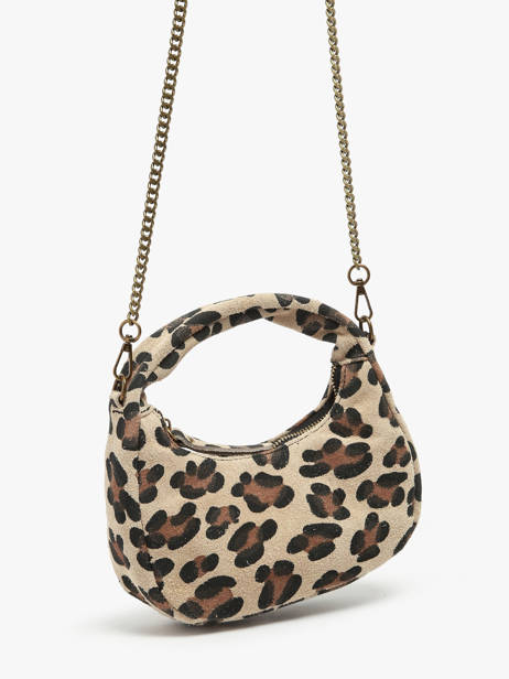 Cross Body Tas Velvet Leopardo Leder Milano Veelkleurig velvet leopardo VL24113 ander zicht 2