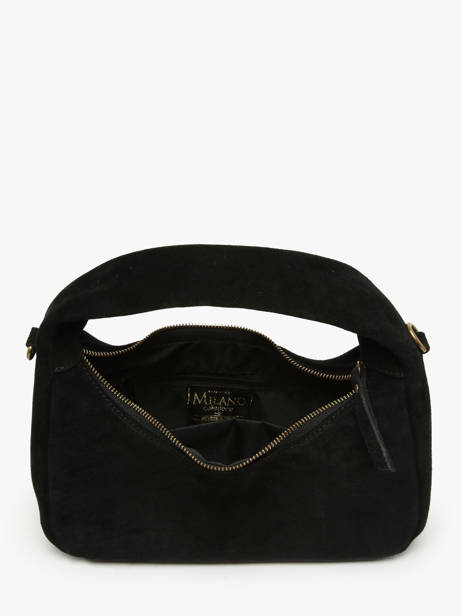 Handtassen Velvet Leder Milano Zwart velvet VE24114 ander zicht 3
