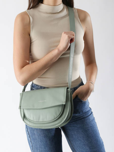 Cross Body Tas Soft Selma Leder Lancaster Groen soft selma 2 ander zicht 1