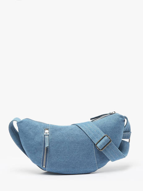 Cross Body Tas Denim Katoen Nat et nin Blauw denim DE ander zicht 4