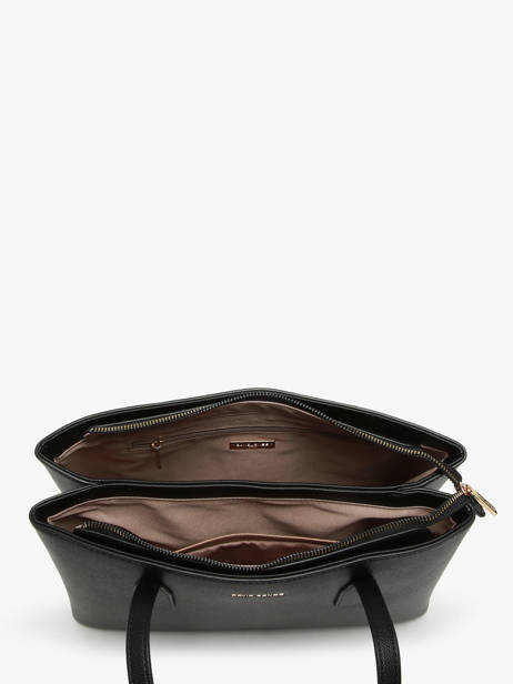 Schoudertas Saffiano David jones Zwart saffiano CM7468 ander zicht 3
