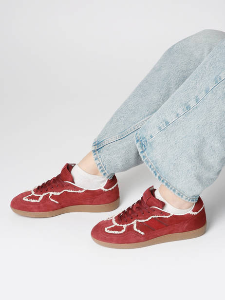 Sneakers Tb.490 Crochet Burgundy Uit Leder Alohas Rood women 10082303 ander zicht 1