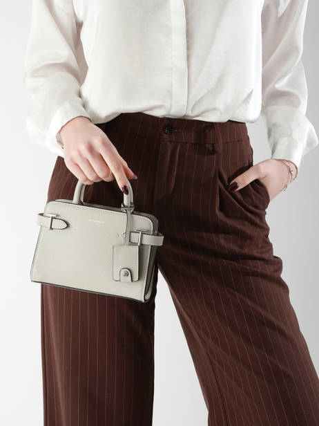 Cross Body Tas Emily Leder Le tanneur Grijs emily TEMI1630 ander zicht 1