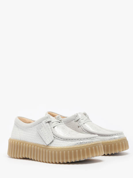 Derby Veterschoenen Torhill Bee Clarks Zilver women 26181192 ander zicht 2