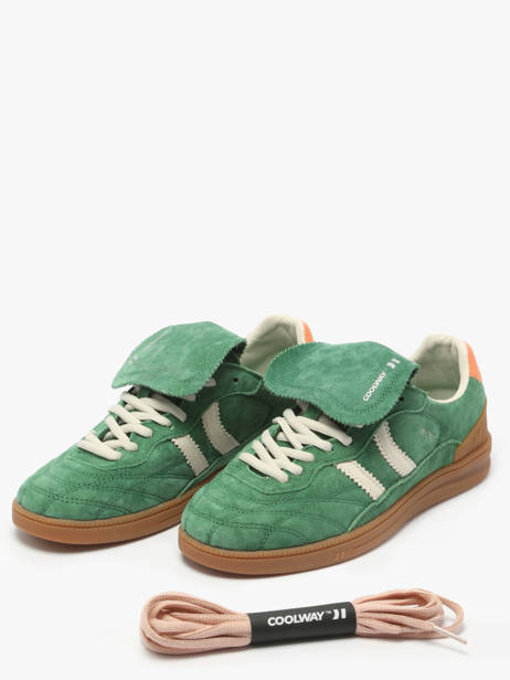 Sneakers Becks X Uit Leder Coolway Groen women 7603185 ander zicht 2