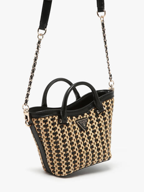 Cross Body Tas Atalia Raphia Guess Zwart atalia WG964775 ander zicht 2
