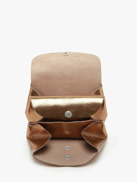 Portemonnee Le Gustave Leder Paul marius Goud vintage GUSTAVEM ander zicht 1