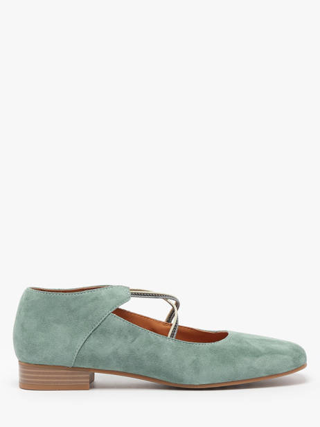 Ballerinas Anima Uit Leder Mam'zelle Groen women CSGAN25