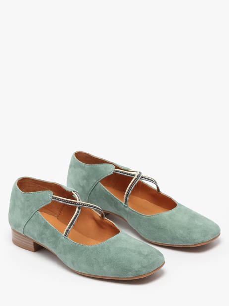 Ballerinas Anima Uit Leder Mam'zelle Groen women CSGAN25 ander zicht 2