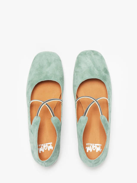 Ballerinas Anima Uit Leder Mam'zelle Groen women CSGAN25 ander zicht 4