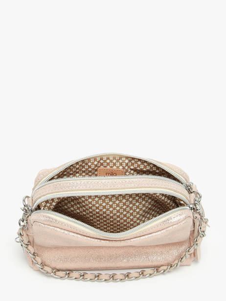 Cross Body Tas Vintage Leder Mila louise Roze vintage 23673XSX ander zicht 3