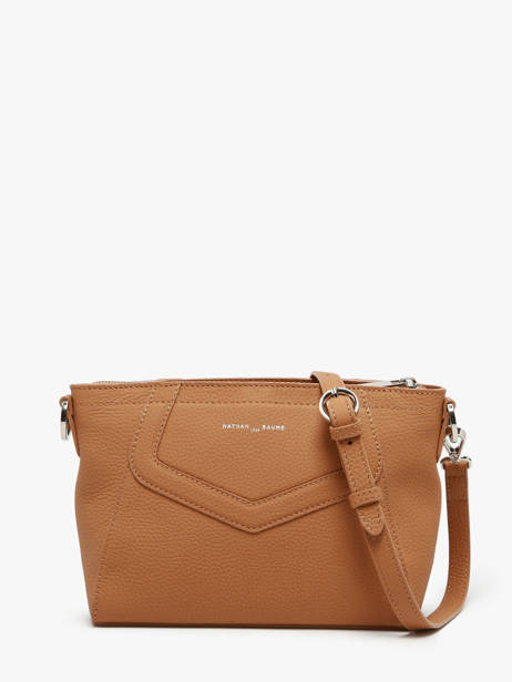 Cross Body Tas Vanilla Leder Nathan baume Bruin candy 7 ander zicht 4