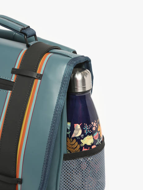 Rugzak 3 Compartimenten Cameleon Blauw vintage north PBVWSD39 ander zicht 6