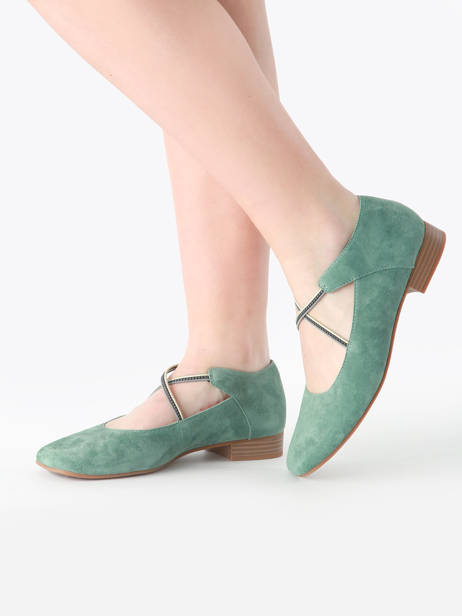 Ballerinas Anima Uit Leder Mam'zelle Groen women CSGAN25 ander zicht 1