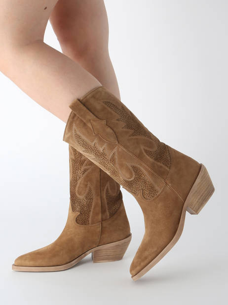 Santiago Laarzen Holly Uit Leder Alpe Bruin women 53551101 ander zicht 1