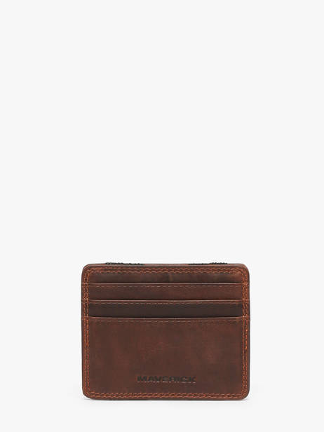 Portefeuille Leder Maverick Bruin the original MAVTO050