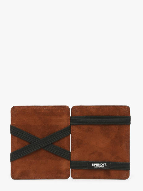 Portefeuille Leder Maverick Bruin the original MAVTO050 ander zicht 1
