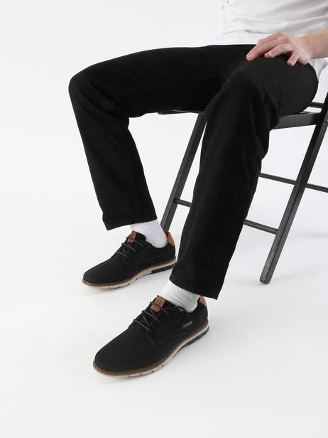 Sneakers Simone Uit Leder Bugatti Blauw men 3319711S ander zicht 1