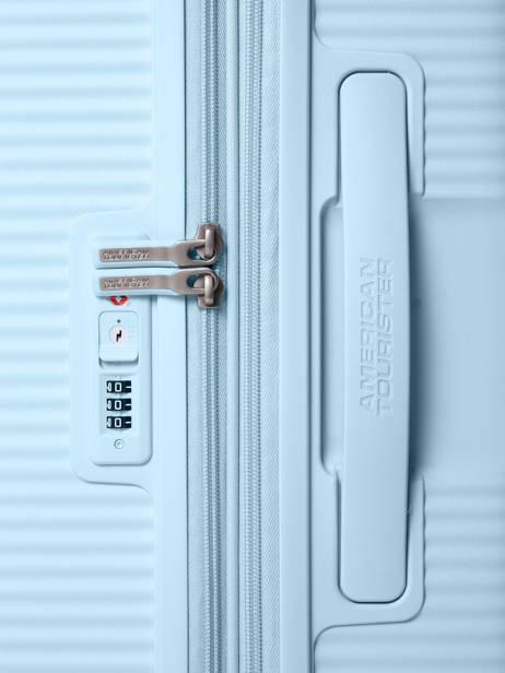 Harde Reiskoffer S Soundbox American tourister Blauw soundbox 32G002 ander zicht 1