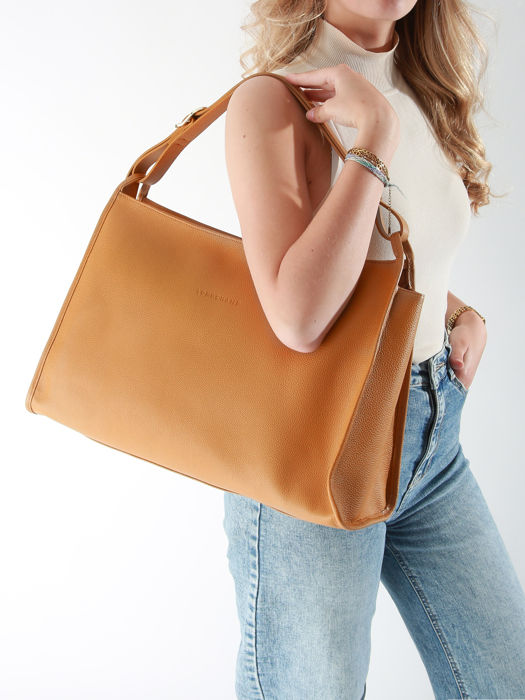 Longchamp Le foulonnÃ© Schoudertas Bruin