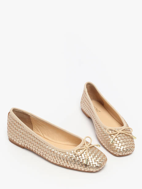 Ballerinas Uit Leder Inuovo Zilver women A92002 ander zicht 1