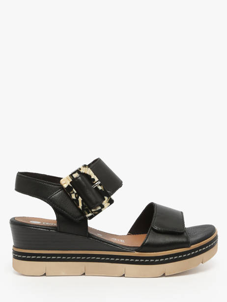Sandalen Met Platformzool Uit Leder Remonte Zwart women - D2L53-00