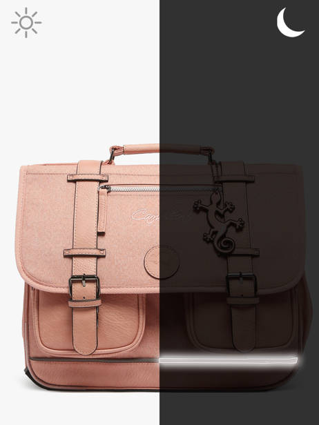 Boekentas 2 Compartimenten Cameleon Roze vintage color - VIC-CA35 ander zicht 8