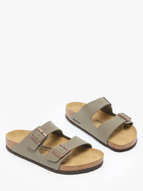 Slippers Arizona Bfbc Stone Birkenstock Grijs men 151211 ander zicht 1