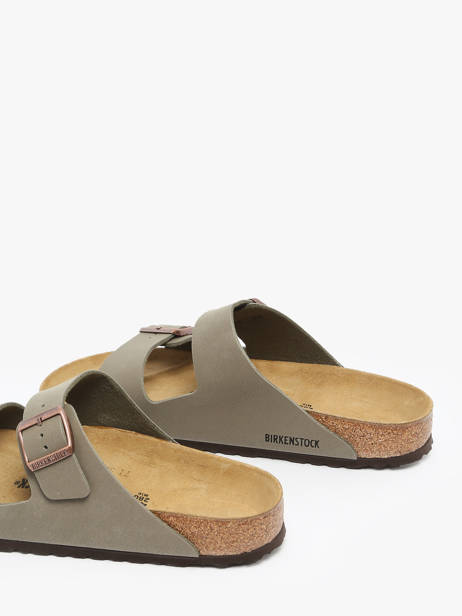 Slippers Arizona Bfbc Stone Birkenstock Grijs men 151211 ander zicht 2