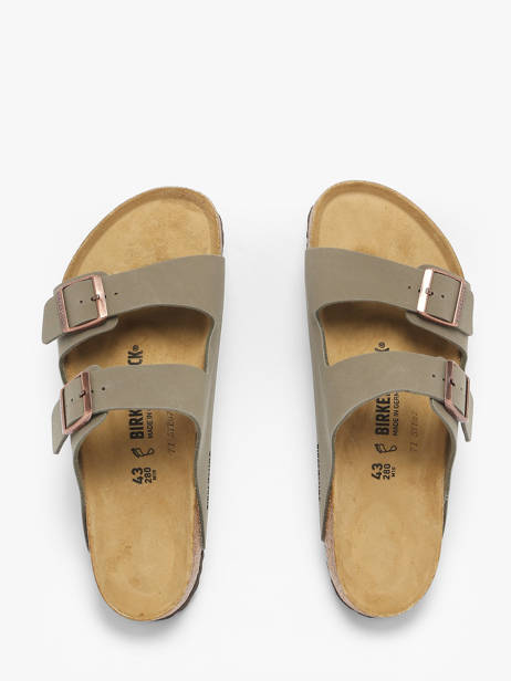 Slippers Arizona Bfbc Stone Birkenstock Grijs men 151211 ander zicht 3