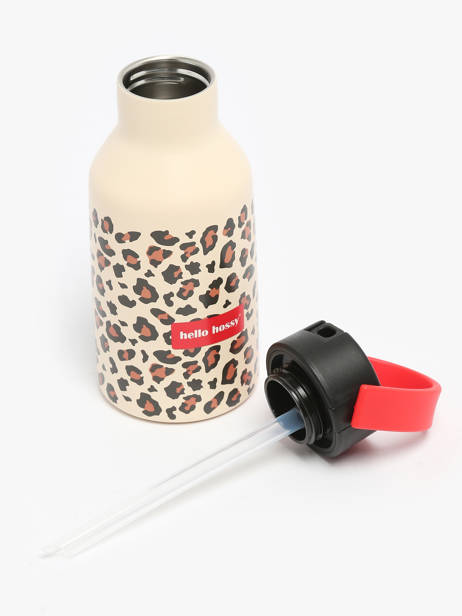 Drinkfles Hello hossy Beige cool kids 350M ander zicht 3