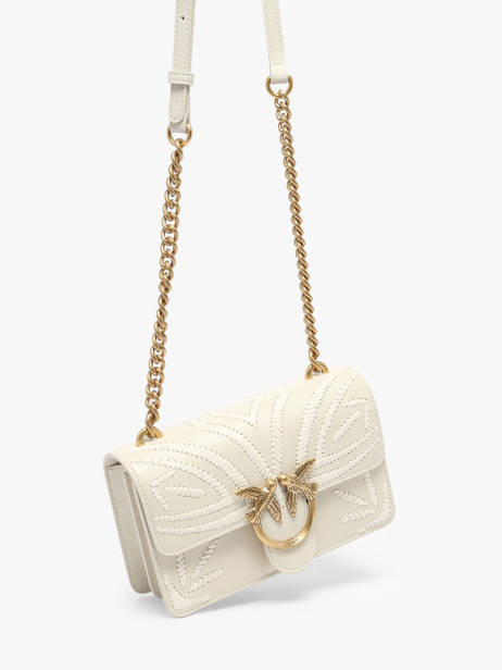 Cross Body Tas Love Bag Icon Leder Pinko Beige love bag icon A2C3 ander zicht 2