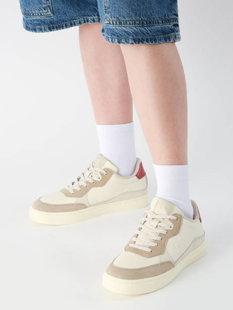 Sneakers Uit Leder Calvin klein jeans Beige men 1153OLH ander zicht 1
