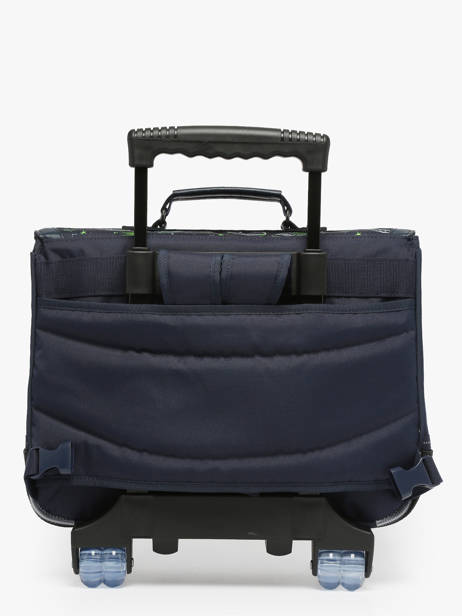 Boekentas Op Wieltjes 2 Compartimenten Tann's Blauw les fantaisies g 42142 ander zicht 5