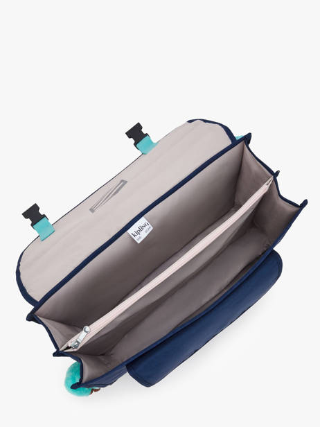 Boekentas 2 Compartimenten Kipling Blauw back to school K12074 ander zicht 3