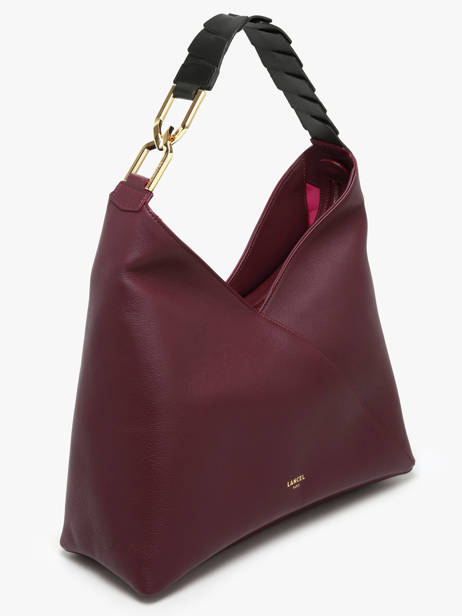Schoudertas Pagode Leder Lancel Violet pagode A12510 ander zicht 2