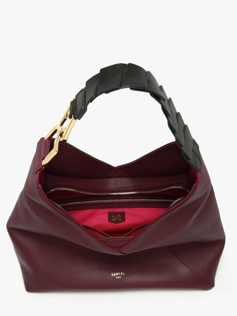Schoudertas Pagode Leder Lancel Violet pagode A12510 ander zicht 4