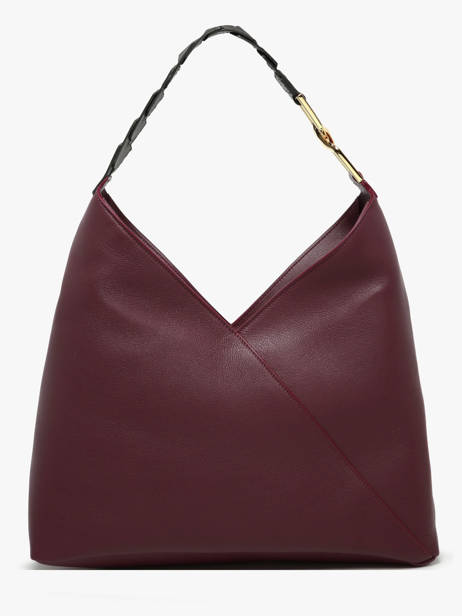 Schoudertas Pagode Leder Lancel Violet pagode A12510 ander zicht 5