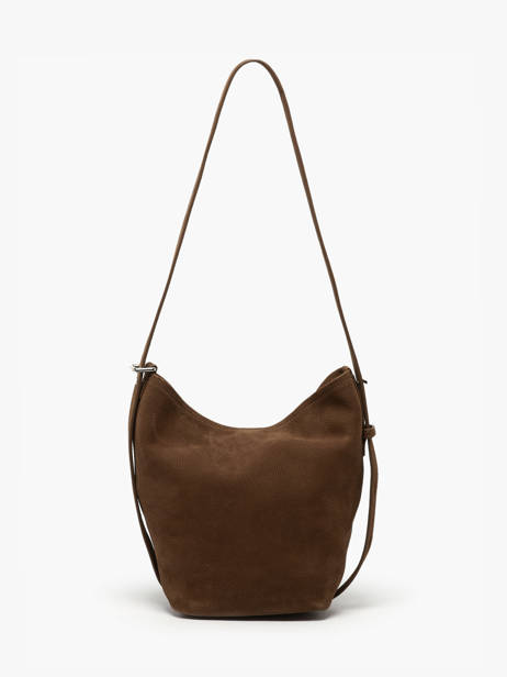 Schouder Tas Rugzak S Cavalier Nubuck Leder Etrier Bruin cavalier nubuck ECAN126S ander zicht 7