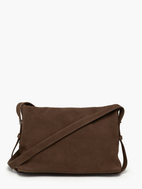 Cross Body Tas Cavalier Nubuck Leder Etrier Bruin cavalier nubuck ECAN135M ander zicht 4