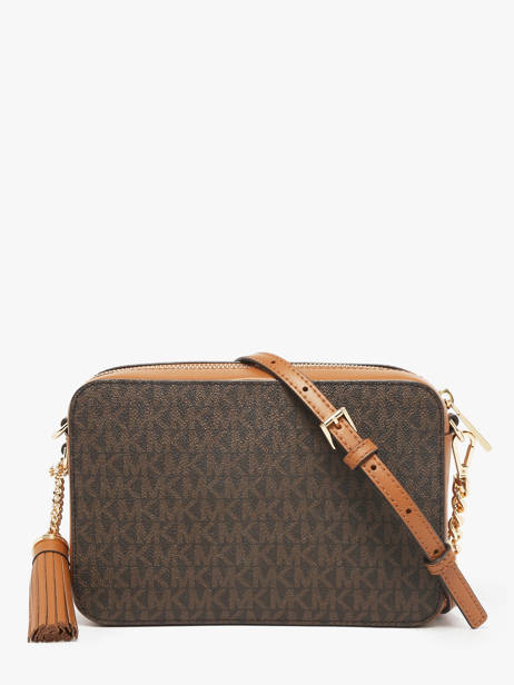 Cross Body Tas Jet Set Item Michael kors Bruin jet set F8GF5M2B ander zicht 3